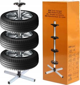 KRAFT&DELE | Drzewo na felgi, 100 kg, na 4 felgi lub opony, drzewo na opony, stojak na opony