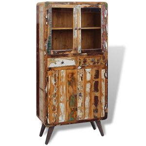 vidaXL Küchenschrank Massives Altholz 90x40x190 cm