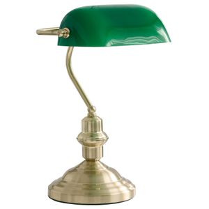 Tischleuchte Antique Bankerlampe Schreibtischleuchte, 1 x E27/60W (grün)