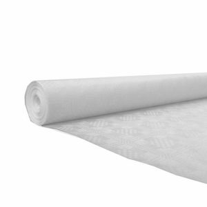 Papier-Tischdeckenrolle Damast in Weiss aus Papier 100 cm x 50 m Tischdecke 