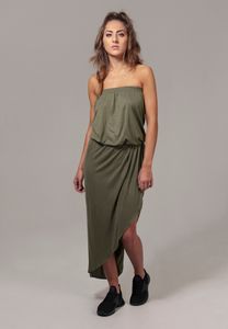 Urban Classics Damen Ladies Viscose Bandeau Dress TB1508, color:olive, size:S