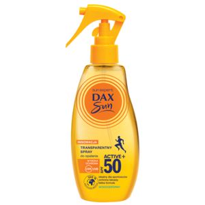 DAX Sun Transparentny Spray Do Opalania Active+ Spf50  200Ml