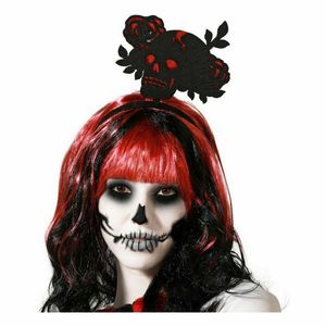 Stirnband Totenkopf Rosen Halloween