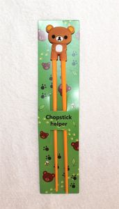 065 Chopsticks 1 Paar Stäbchen Kinder Eßstäbchen Essstäbchen Helfer Teddy Bär