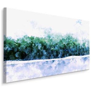 Fabelhafte Canvas LEINWAND BILDER 120x80 cm XXL Kunstdruck Abstrakte Malerei Wald