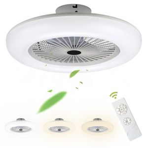 Deckenventilator 80W Ventilatorfunktion Leuchte/ Ventilator getrennt schaltbar mit Beleuchtung und Fernbedienung für Wohnzimmer