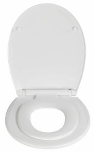 Wenko WC-Sitz Syros Easy Close, Thermoplast, Farbe Weiß