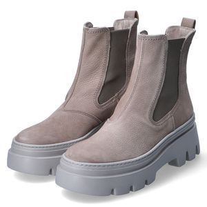 Paul Green Super Soft Chelsea-Boots - Beige Veloursleder Größe: 39 Normal