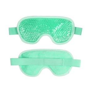 Augenmaske Kühlend, Wiederverwendbare Schlafmaske mit Gel ,Gel kühlmaske Augen, Augenkühlmasken für Migräne, Trockene,Grün