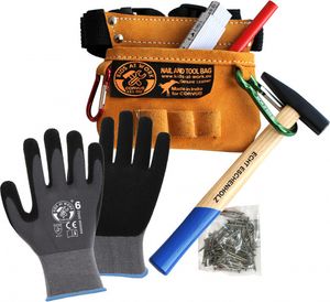 CORVUS 600116 A600116 Kids at Work Werkzeugguertel mit Inhalt-Met