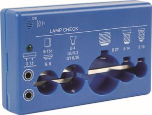 Velleman Lampentester, Glühbirnentester, Lampenprüfer, Glühbirnen Prüfgerät mit Status-LED und