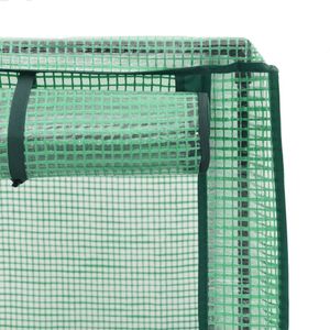 vidaXL Hochbeet mit Gewächshaus-Aufsatz Rattan-Optik 80x40x140 cm