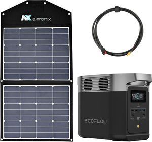 EcoFlow Delta 2 0% MwSt §12 III UstG 1024Wh Portable Powerstation mit 90W Solarmodul