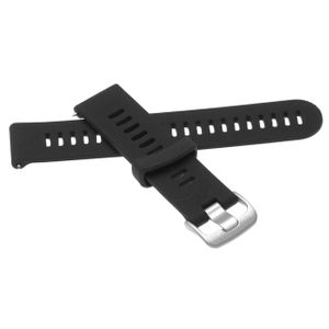 vhbw Ersatz Armband kompatibel mit Garmin Forerunner 645 Fitnessuhr, Smartwatch - 12 + 8,7 cm Silikon schwarz
