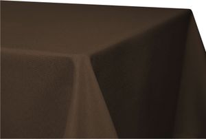 Tischdecke rechteckig 130x220 cm braun Leinenoptik Lotuseffekt Tischwäsche