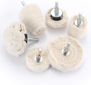 Polierscheibe für bohrmaschine,  polieraufsatz 6 pcs bürsten satz konischer Polier Wheel Polierkegel Polishing Buffing Pad Für Manifold Aluminium Edelstahl Chrom usw