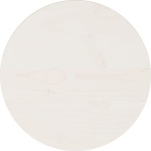 vidaXL Tischplatte Wei? ?30x2,5 cm Massivholz Kiefer