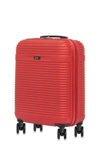 OCHNIK Koffer WALAB-0040 - Hartschalenkoffer Trolley mit 360° Rollen - Reisekoffer (Rot, Größe S - 55×40×20 cm)