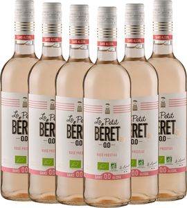 VINELLO 6er Weinpaket - Le Petit Béret Rosé Prestige Alkoholfrei - Le Petit Béret