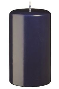 Stumpenkerzen Dunkelblau Nachtblau 10 x 6 cm, 12 Stück