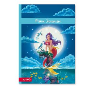 ROTH Zeugnismappe Magische Meerjungfrau - mit 10 A4 Klarsichthüllen, dokumentenecht, Dokumentenmappe