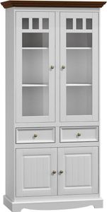Vitrine Möbel Glas Schrank Vitrine Klassische Eckvitrine Eckschrank Glas Holz