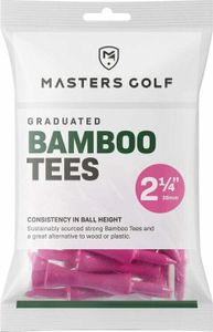 Masters Golf Bamboo Graduated Tees 2 1/4 Bag 20pcs Pink