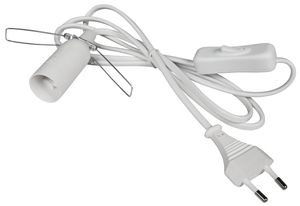 Lampenfassung McShine E14 mit 1,5m Kabel, Schalter und Eurostecker