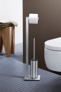ZACK Edelstahl Toilettengarnitur LINEA WC-Bürste WC-Garnitur matt 72,5 cm 40382
