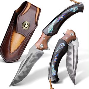 MASTERPIECE Noboro Damast-Klappmesser - Schwarz/Typ2 KP31666