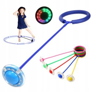 HULA-HOP Hula-Hoop-Reifen Bein-Reifen Spring-Reifen LED BLAU