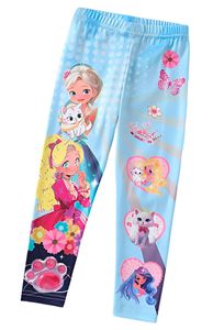 Dievčenské legíny tyrkysové veľkosť 110 - Princesses