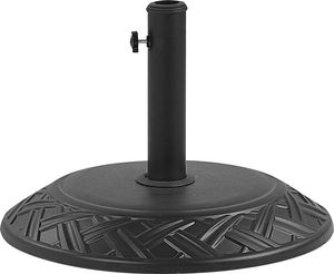 BELIANI Sonnenschirmständer Schwarz ⌀ 50 cm aus Beton und Stahl Schirmfuß rund Sonnenschirmzubehör Garten / Balkon Modernes Design BELIANI Sonnenschirmständer Schwarz ⌀ 50 cm aus Beton und Stahl Schirmfuß rund Sonnenschirmzubehör Garten / Balkon Modernes Design