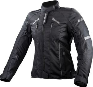 LS2 Serra Evo wasserdichte Damen Motorrad Textiljacke, schwarz, 3XL