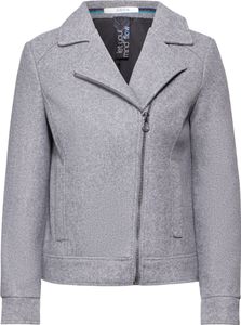 TOS Fake Wool Biker Jacket 16298 platinum grey mel. Größe M TOS Fake Wool Biker Jacket 16298 platinum grey mel. Größe M