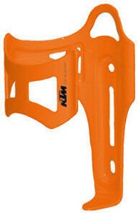 KTM hliníkový košík na fľašu na MTB bicykel - bočné odnímanie - oranžový
