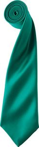 Premier Workwear PR750 | Satynowy krawat "Colours" / 144 x 8,5 cm - Kolor: Szmaragdowy (ok. Pantone 341) - Rozmiar: 144 x 8,5 cm