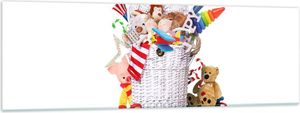 Bilder auf glas - Spielzeug Kinder Spaß Freunde - 160x50cm - Glasbilder - Wandbilder - Kunstdruck - zum Aufhängen bereit - Wanddekoration aus Glas - Glas Bilder - Wandbild auf Glas - GAB160x50-3197