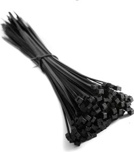 100 Stück Profi Kabelbinder 300x4,8mm Zugfestigkeit 22,2kg Schwarz 100 Stück Profi Kabelbinder 300x4,8mm Zugfestigkeit 22,2kg Schwarz