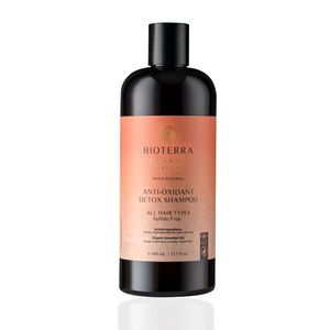 BIOTERRA Bio Antioxidant Detox Shampoo 400ml - Kräftigendes Shampoo, für mehr Glanz und Geschmeidigkeit , Anti-Haarausfall, für alle Haartypen
