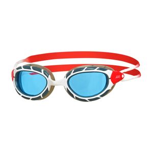 Zoggs Schwimmbrille Predator, Glastönung:blau, Farbe:rot/weiß