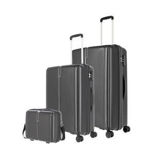 travelite  Vaka Kofferset  und Beautycase  4 Rollen - Schwarz