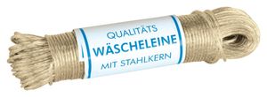 Hansi Wäscheleine mit Vollstahleinlage Stärke: ca. 3,5 mm / Länge: ca. 40m / ummantelt