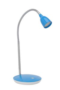 BRILLIANT LED Tischleuchte Anthony | Kunststoff/Metall | eisen/blau | Individuell einstellbar