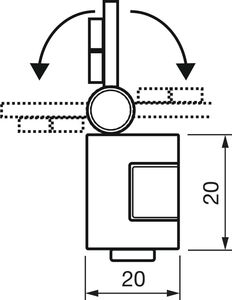 L&S Led Leuchte Space-Light Sensor 0,9W Edelstahl 24 V/DC - Sensor-Bettleuchte mit Bewegungsmelder, 3400K