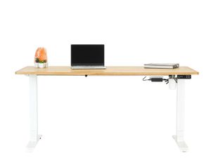 Elektricky nastaviteľný drevený písací stôl UP LIGHT 140 cm