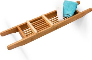 relaxdays Badewannenablage 69 x 14 cm Bambus relaxdays Badewannenablage 69 x 14 cm Bambus