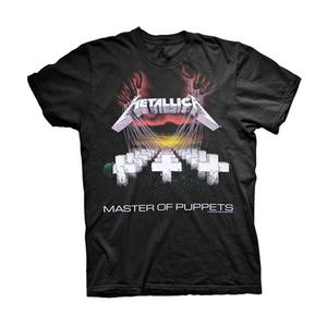 Metallica - "Master Of Puppets" T-Shirt für Herren/Damen Unisex RO531 (XXL) (Schwarz)