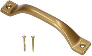 KOTARBAU® 2er Set Möbelgriff 140 mm Gold Küchengriff Schrankgriff Schubladengriff Ladengriff Bogengriff Türgriff für Schubladen Türen