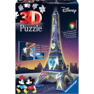 Ravensburger 3D-Puzzle: La Tour Eiffel Disney Night Edition (216 Stück) (12520)